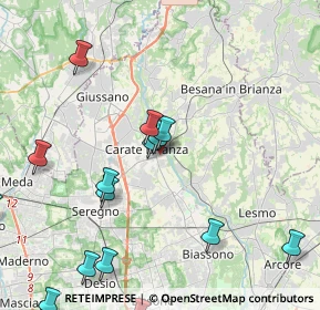 Mappa Via Ugo Foscolo, 20841 Carate Brianza MB, Italia (5.10267)