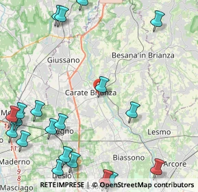 Mappa Via Ugo Foscolo, 20841 Carate Brianza MB, Italia (6.2245)