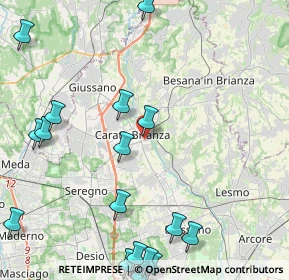 Mappa Via Ugo Foscolo, 20841 Carate Brianza MB, Italia (6.2715)