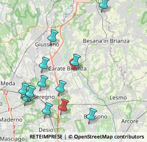 Mappa Via Ugo Foscolo, 20841 Carate Brianza MB, Italia (4.6725)