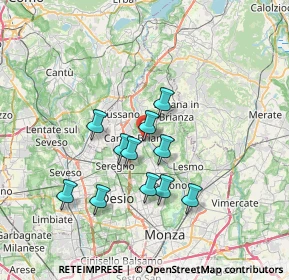 Mappa Via Ugo Foscolo, 20841 Carate Brianza MB, Italia (5.84091)