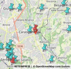 Mappa Via Ugo Foscolo, 20841 Carate Brianza MB, Italia (3.309)