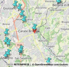 Mappa Via Ugo Foscolo, 20841 Carate Brianza MB, Italia (3.162)