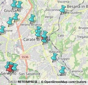 Mappa Via Ugo Foscolo, 20841 Carate Brianza MB, Italia (2.9175)
