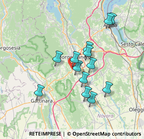 Mappa Via Carlottina, 28060 Cureggio NO, Italia (6.16462)