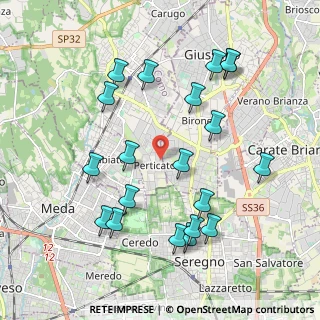 Mappa Via Gaetano Donizetti, 22066 Mariano Comense CO, Italia (2.1185)