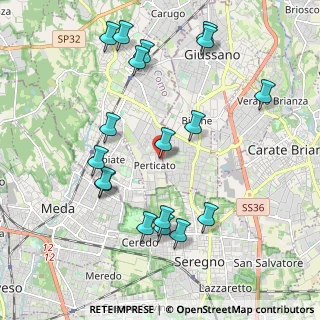 Mappa Via Gaetano Donizetti, 22066 Mariano Comense CO, Italia (2.19389)