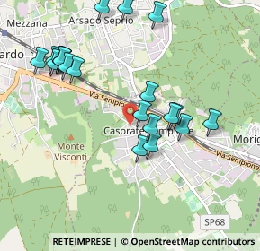 Mappa Via Adua, 21011 Casorate Sempione VA, Italia (1.0125)