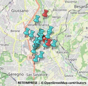 Mappa Via Enrico Riva, 20841 Carate Brianza MB, Italia (1.0375)