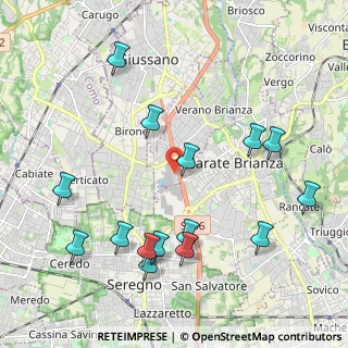 Mappa Via Brianza, 20843 Verano Brianza MB, Italia (2.33867)