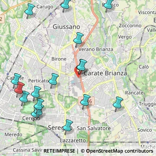 Mappa Via Brianza, 20843 Verano Brianza MB, Italia (2.71176)