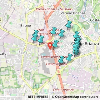 Mappa Via Brianza, 20843 Verano Brianza MB, Italia (0.899)