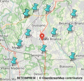 Mappa Via Brianza, 20843 Verano Brianza MB, Italia (4.86833)