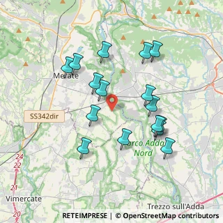 Mappa Strada Fornace, 23877 Paderno d'Adda LC, Italia (3.55063)