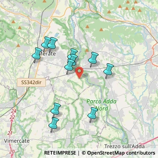 Mappa Strada Fornace, 23877 Paderno d'Adda LC, Italia (3.63545)