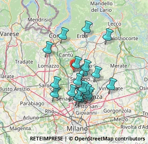 Mappa Via San Giorgio, 22060 Cabiate CO, Italia (11.747)