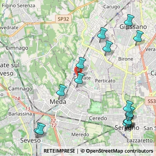 Mappa Via San Giorgio, 22060 Cabiate CO, Italia (3.00688)