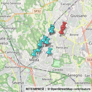 Mappa Via San Giorgio, 22060 Cabiate CO, Italia (1.08455)
