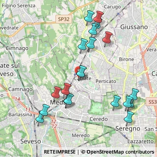 Mappa Via San Giorgio, 22060 Cabiate CO, Italia (2.2565)