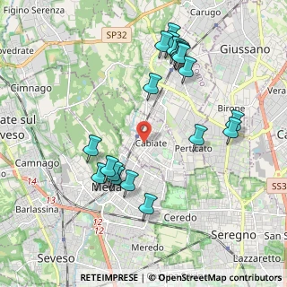 Mappa Via San Giorgio, 22060 Cabiate CO, Italia (2.1445)
