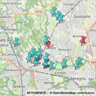 Mappa Via San Giorgio, 22060 Cabiate CO, Italia (2.1065)