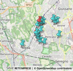 Mappa Via San Giorgio, 22060 Cabiate CO, Italia (1.25)