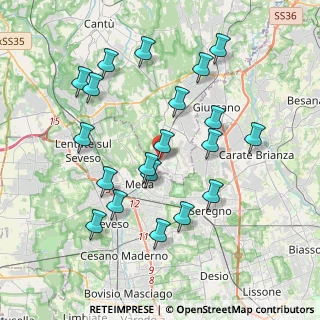 Mappa Via San Giorgio, 22060 Cabiate CO, Italia (3.8715)