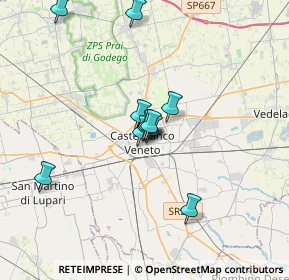 Mappa Via Pio X, 31033 Castelfranco Veneto TV, Italia (2.58636)