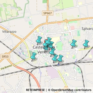 Mappa Via Pio X, 31033 Castelfranco Veneto TV, Italia (0.66636)