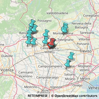Mappa Via Pio X, 31033 Castelfranco Veneto TV, Italia (11.70421)