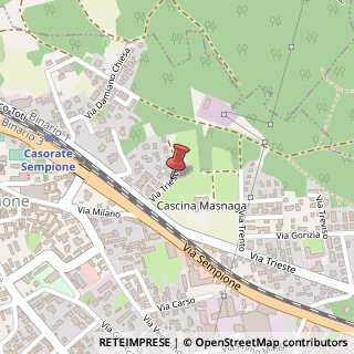 Mappa Via Trieste, 11, 21011 Casorate Sempione, Varese (Lombardia)
