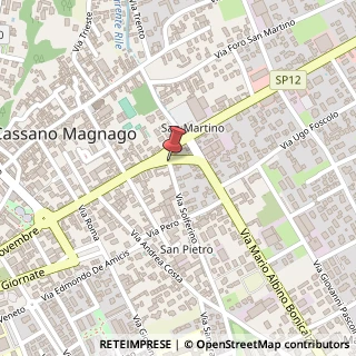 Mappa Via Solferino,  4, 21012 Cassano Magnago, Varese (Lombardia)