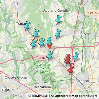 Mappa Via Antonio Gramsci, 22076 Mozzate CO, Italia (3.35833)