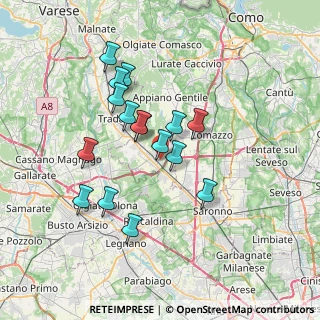 Mappa Via Antonio Gramsci, 22076 Mozzate CO, Italia (6.17438)