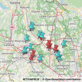 Mappa Via Antonio Gramsci, 22076 Mozzate CO, Italia (7.11056)