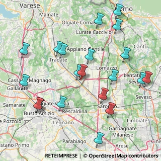 Mappa Via Antonio Gramsci, 22076 Mozzate CO, Italia (9.394)