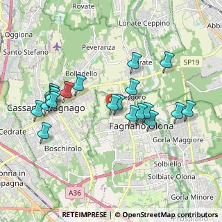 Mappa Via Carlo Goldoni, 21054 Fagnano Olona VA, Italia (1.856)