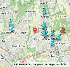 Mappa Via Carlo Goldoni, 21054 Fagnano Olona VA, Italia (1.96182)