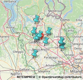 Mappa Via Carlo Goldoni, 21054 Fagnano Olona VA, Italia (9.36)