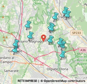 Mappa Via Carlo Goldoni, 21054 Fagnano Olona VA, Italia (3.73538)