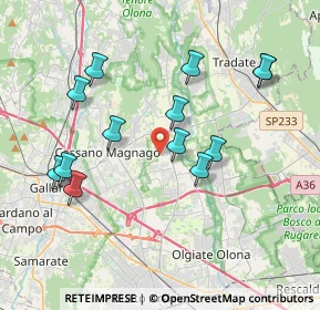 Mappa Via Carlo Goldoni, 21054 Fagnano Olona VA, Italia (3.78692)
