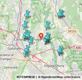 Mappa Via Carlo Goldoni, 21054 Fagnano Olona VA, Italia (3.19706)