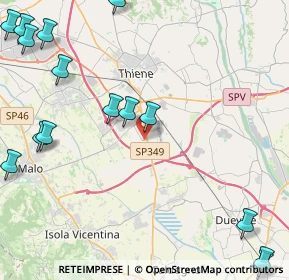 Mappa Via Don A. Ziliotto, 36016 Thiene VI, Italia (6.50563)