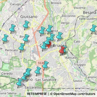 Mappa Via Francesco Cusani, 20048 Carate Brianza MB, Italia (2.2845)