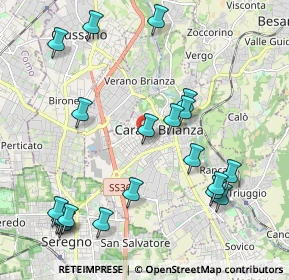 Mappa Piazza Risorgimento, 20841 Carate Brianza MB, Italia (2.3835)