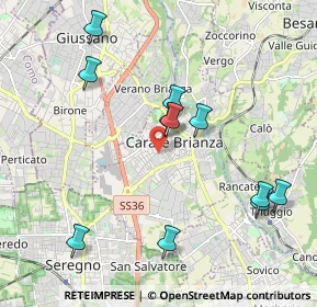 Mappa Piazza Risorgimento, 20841 Carate Brianza MB, Italia (2.08182)