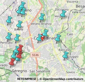 Mappa Piazza Risorgimento, 20841 Carate Brianza MB, Italia (2.53789)