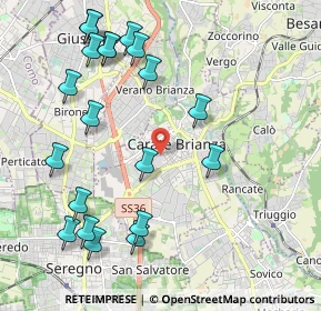 Mappa Piazza Risorgimento, 20841 Carate Brianza MB, Italia (2.3795)