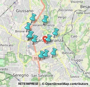 Mappa Piazza Risorgimento, 20841 Carate Brianza MB, Italia (1.35091)