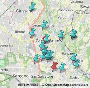 Mappa Piazza Risorgimento, 20841 Carate Brianza MB, Italia (1.79222)